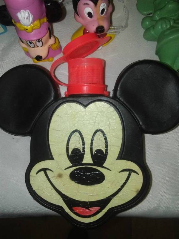 lot 245 image: Little Mermaid Disney, Mickey Mouse pirate telescope  canteen.