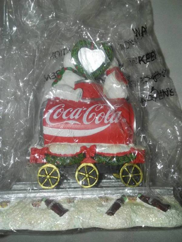 lot 254 image: Coca Cola Christmas Polar Bear Express Train - Set 2 with COA
