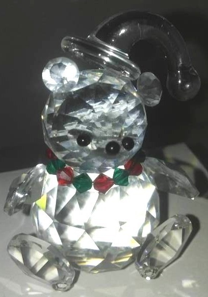 lot 268 image: Hand Carved Crystal Snowman exceptional