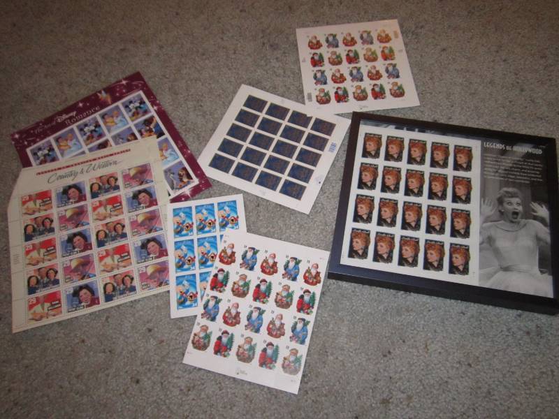 lot 8 image: Stamp Collection, Lucille Ball, Han...