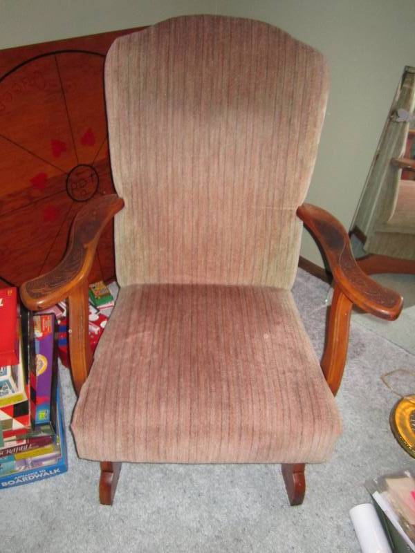 lot 12 image: Vintage rocking chair...