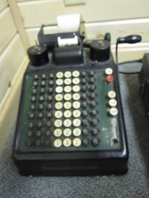 lot 58 image: Burroughs portable adding machine...