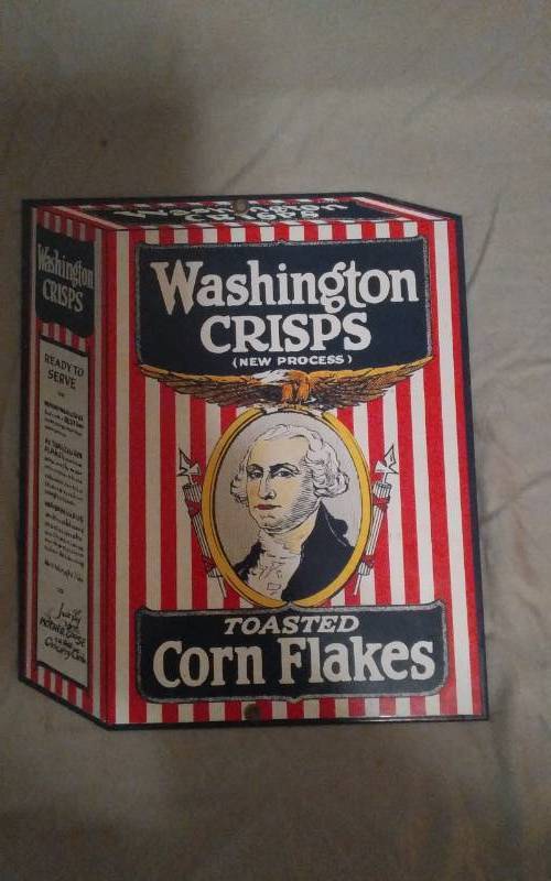 lot 61 image: Porcelain Corn Flake Sign