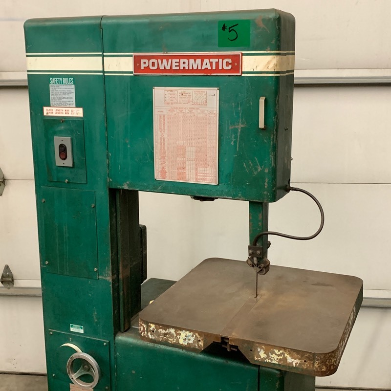 lot 5 image: PowerMatic 87 Bandsaw