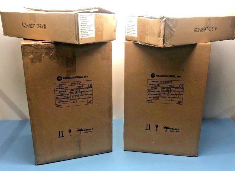 lot 3 image: New Pair of Renkus-Heinz TRX81 Pro Audio Two-Way Complex Conic Monitors  Speakers  Loudspeakers  MSRP $2,000