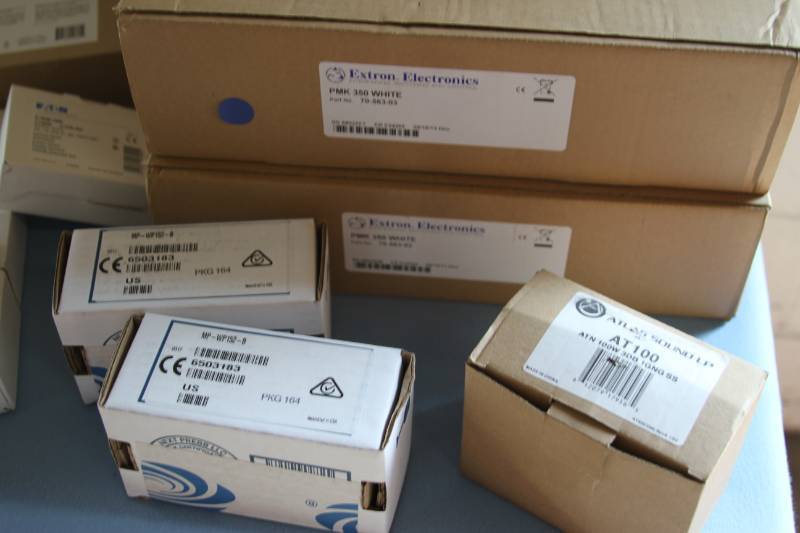 lot 44 image: Lot of Miscellaneous Professional Audio & Video Items - Mostly New  Boxed Items