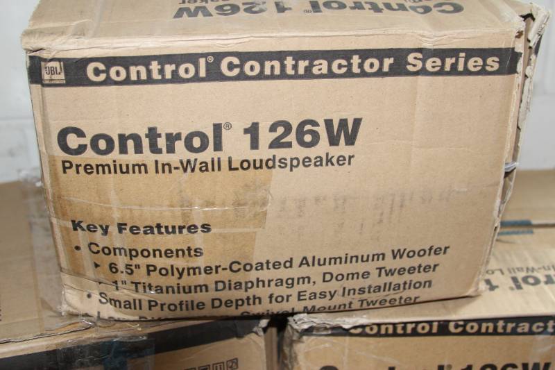 lot 32 image: Lot of 3 New JBL ProfessionalCommercial Control 126 Speakers