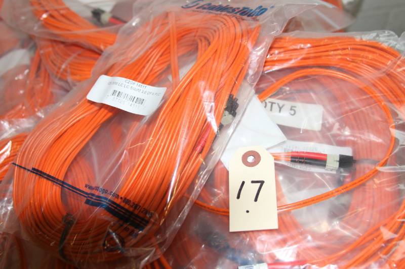 lot 17 image: Huge Lot of NEW Miscellaneous Length Fiber Optic Cables