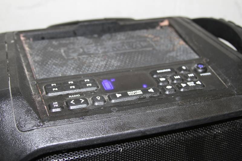 lot 54 image: ECOXGEAR EcoBoulder Rugged Waterproof Floating Portable Bluetooth Wireless 100-Watt Speaker & PA System