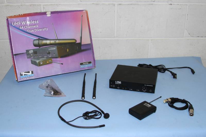 lot 65 image: Anchor Audio Wireless Microphone System with Beltpack & Neckworn Mic