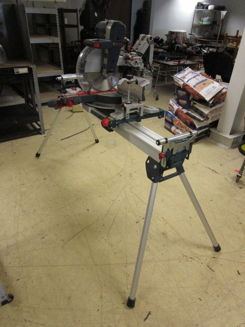 Bosch Miter Saw With Stand Power Tools Shop Equipment Storage