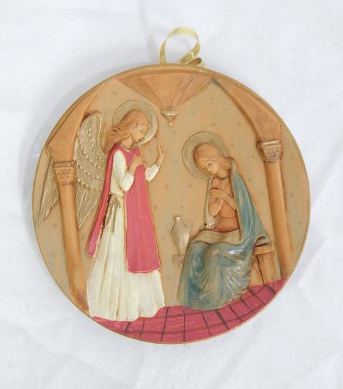 Case of New Vintage Fontanini Italy Annunciation Signed and Numbered Limited Edition Ornaments