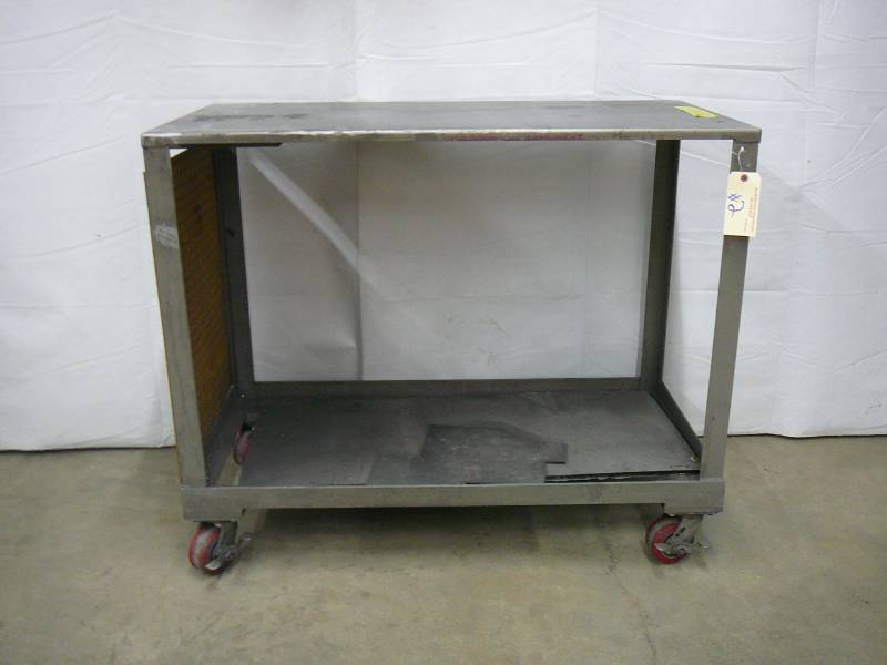 lot 2 image: Steel Work Bench On Casters