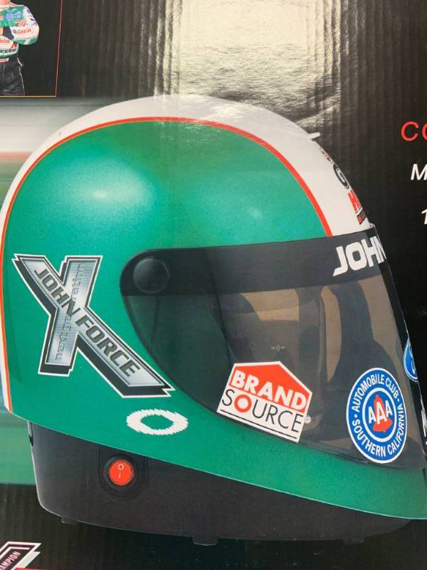 lot 15 image: Castrol GTX John Force Coffee Maker Helmet (RARE)