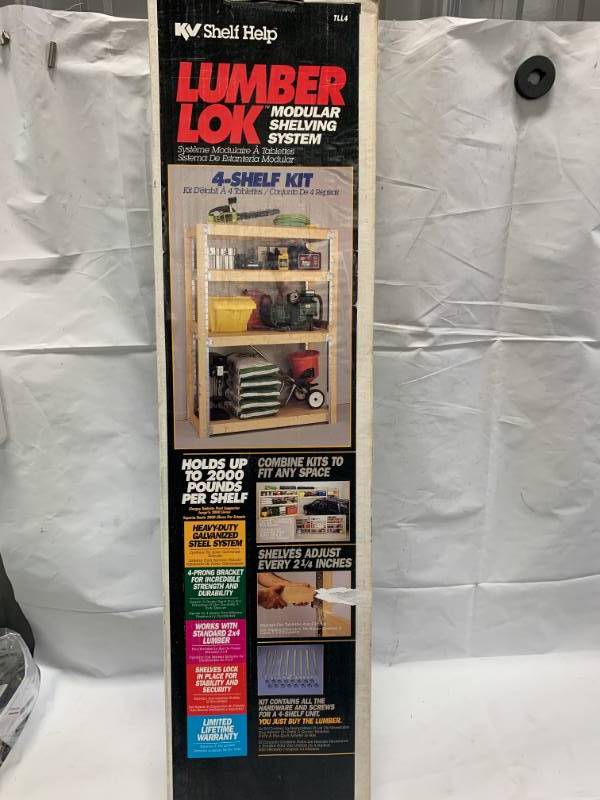 lot 17 image: Lumber Lok Shelving System