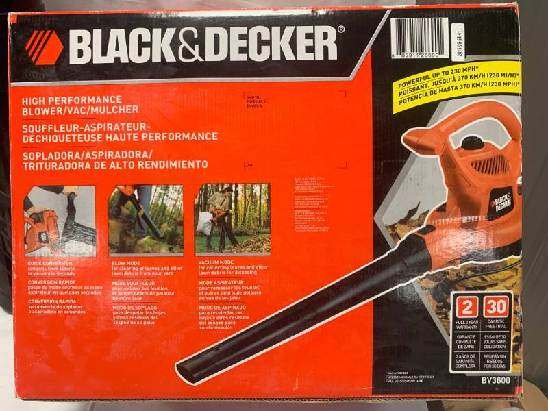 lot 27 image: Black & Decker High Performance Blower  Vacuum