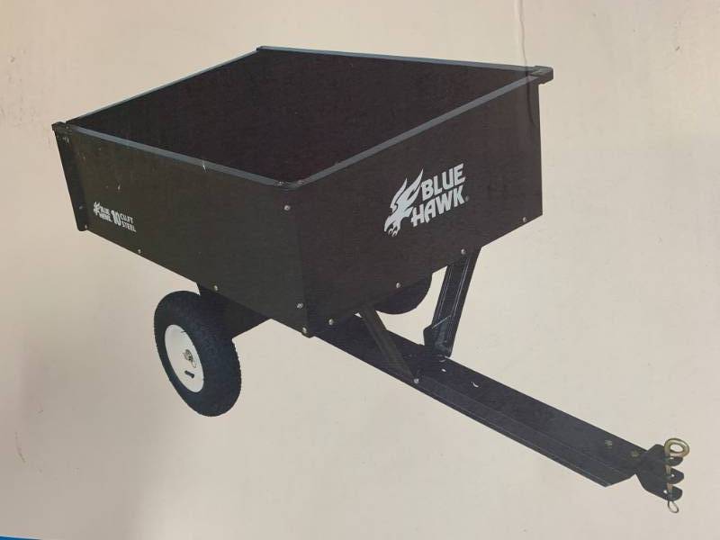 lot 53 image: Blue Hawk 400 lb Dump Cart was $190 on Amazon