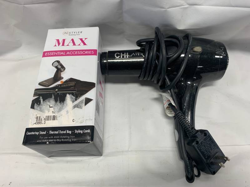 lot 54 image: Chi Air Ceramic Hair Dryer & Accessories