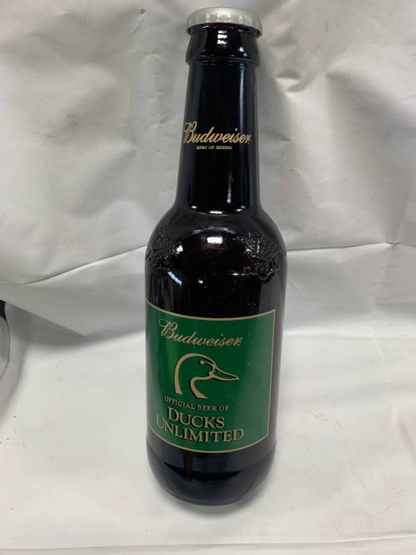 lot 61 image: 14 Budweiser Ducks Unlimited Bottle (empty)