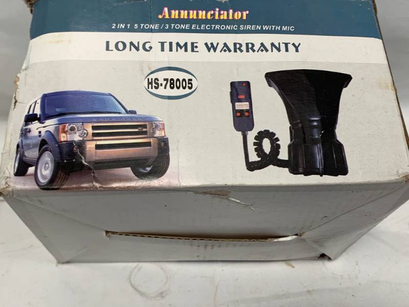 lot 79 image: Annunciator 2 in 1 Electronic Vehicle Siren w Microphone
