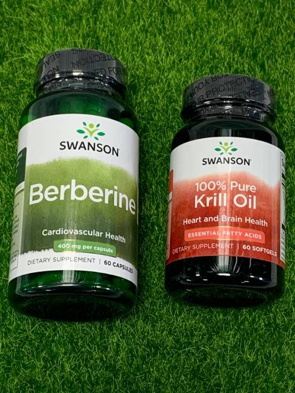 lot 82 image: Factory Sealed Berberine & Krill Oil (0620 exp)