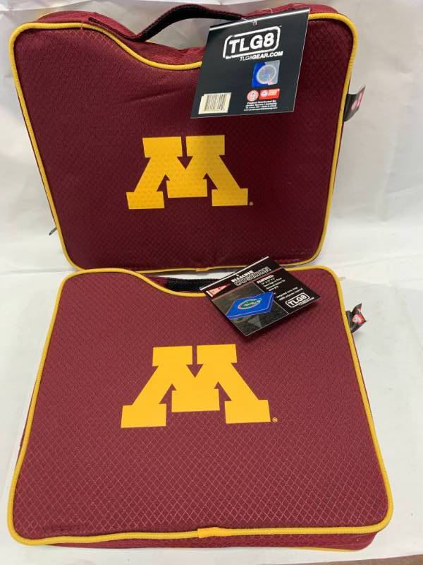 lot 84 image: Lot of 2 Minnesota Golden Gophers Seat Cushions