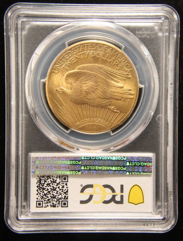 lot 02 image: 1927 US SAINT GAUDENS $20 DOUBLE EAGLE GOLD PIECE MS65 PCGS