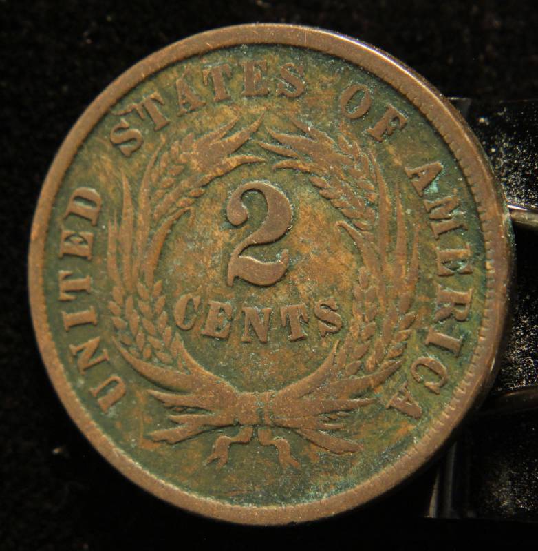 lot 10 image: 1864 US TWO CENT PIECE