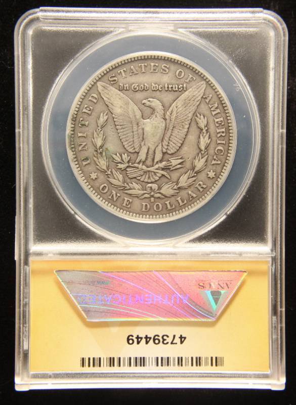 lot 16 image: 1892-S MORGAN SILVER DOLLAR F15 ANACS