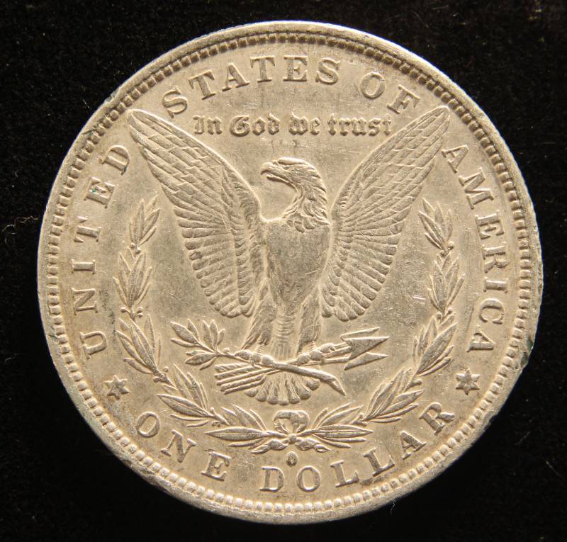 lot 38 image: 1882-O MORGAN SILVER DOLLAR