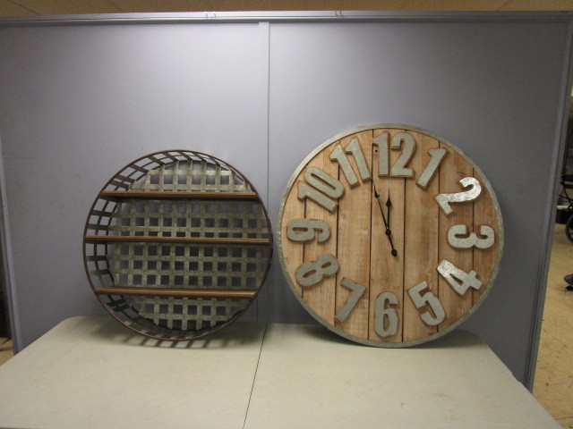 lot 720 image: STEAMPUNK STYLE CLOCK AND ART