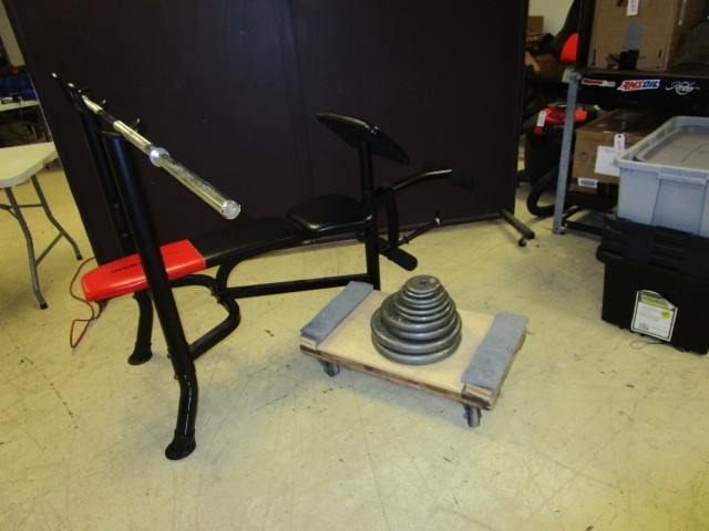 lot 729 image: WEIDERPRO FREE WEIGHT BENCH