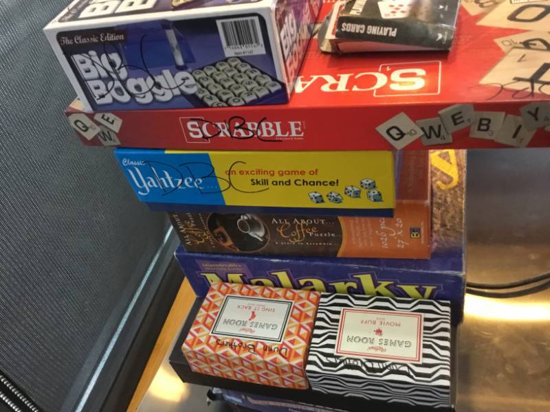 10 board or card games.