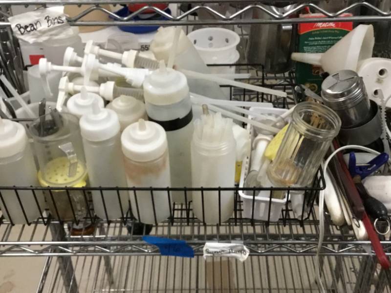 Large lot of kitchen items.