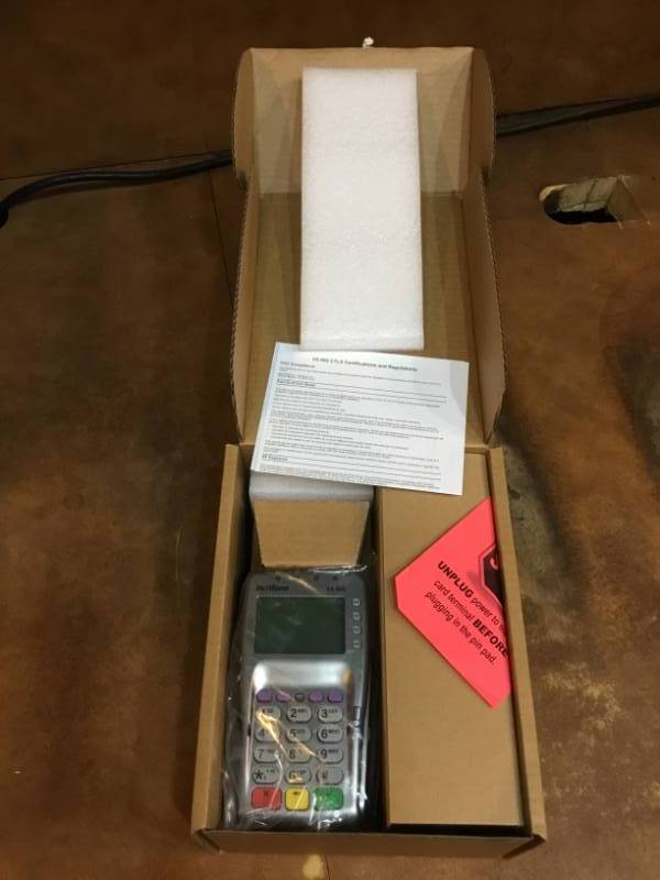 New Verifone VX805 terminal