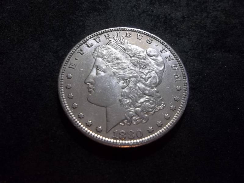 lot 8 image: 1880 Morgan Silver Dollar