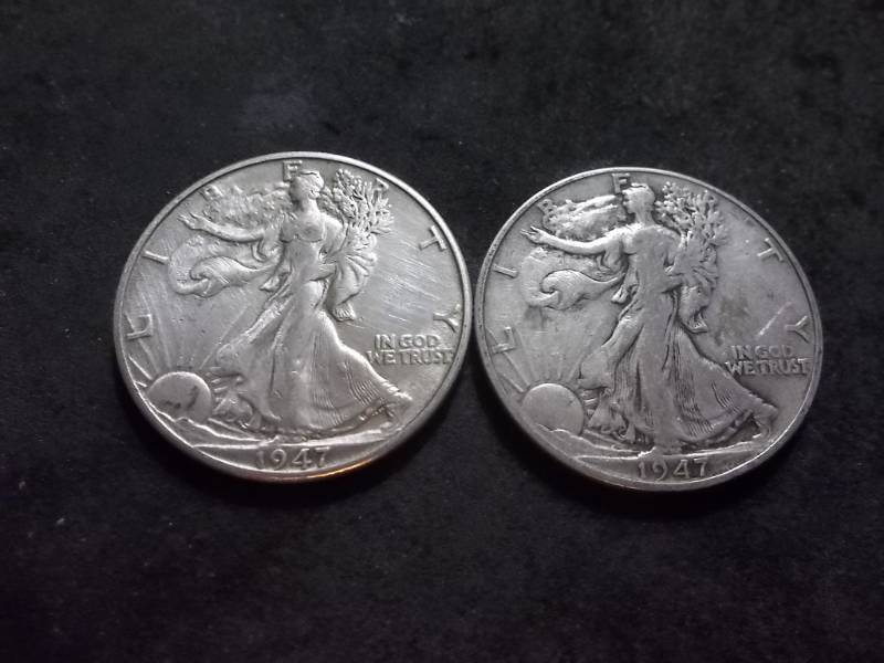 lot 103 image: 1947, 1947 D Walker Half Dollars