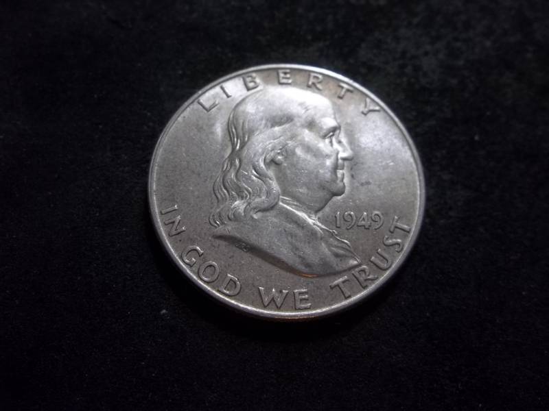 lot 110 image: 1949 Franklin Half Dollar