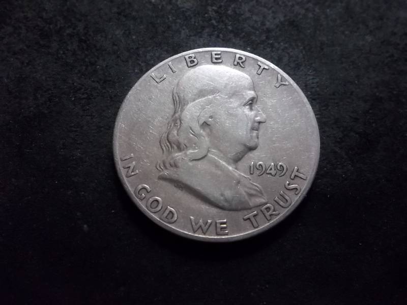 lot 111 image: 1949 S Franklin Half Dollar