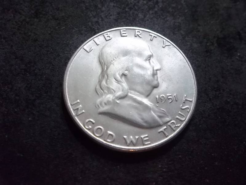 lot 116 image: 1951 S Franklin Half Dollar