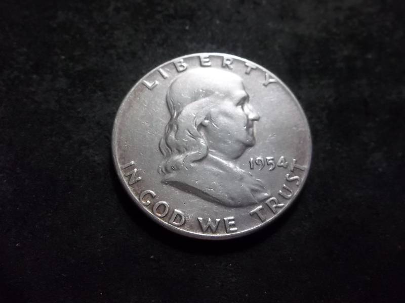 lot 123 image: 1954 Franklin Half Dollar