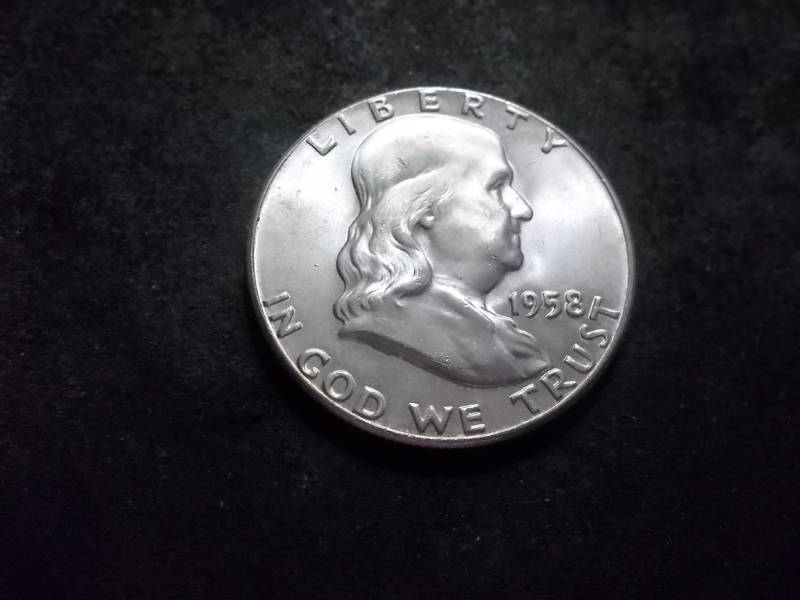 lot 129 image: 1958 Franklin Half Dollar