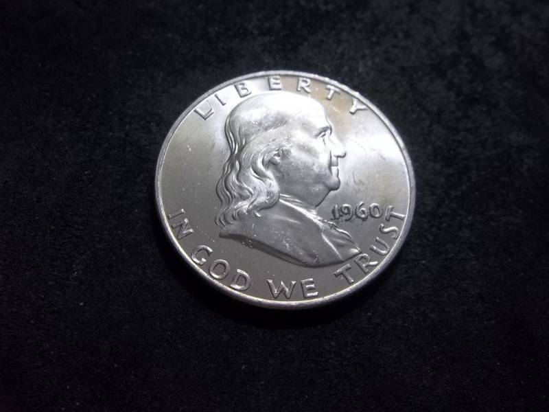 lot 134 image: 1960 D Franklin Half Dollar