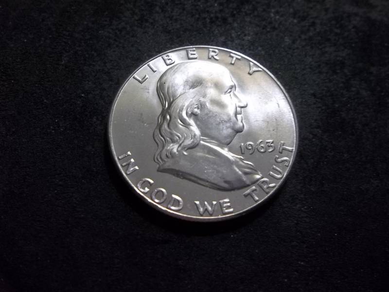 lot 139 image: 1963 D Franklin Half Dollar