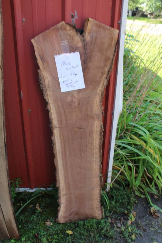 lot 535C image: Black Walnut Live Edge Boards