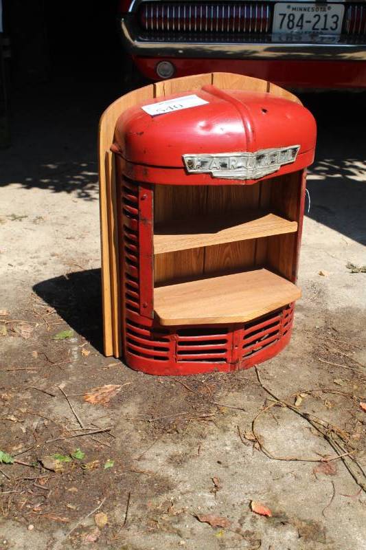 lot 540 image: Farm-all Grill with Custom 2-Tier Wood Shelf