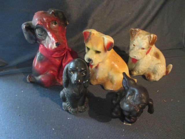 Dogs, Paper Mache, Chalk