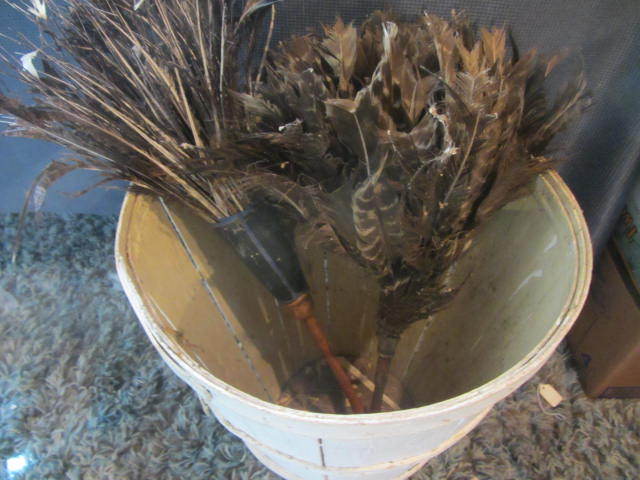 Banana Basket, Feather Dusters