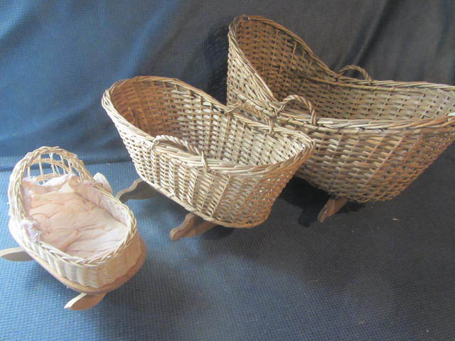 Wicker Doll Cradles