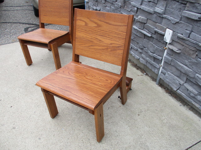 lot 24 image: Church Pew Chair with Kneeler